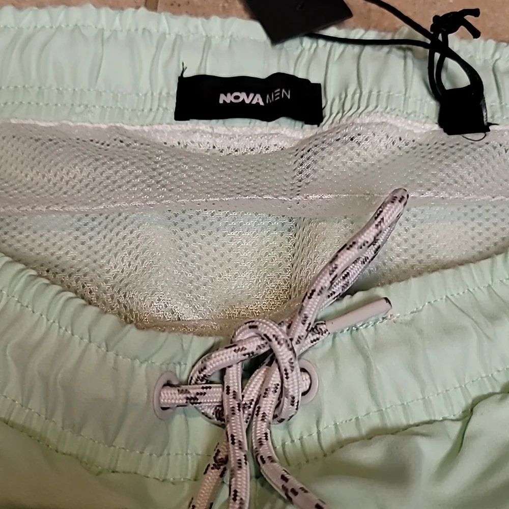 NovaMen Mint Green Volley Trunks, XL - Picture 5 of 6